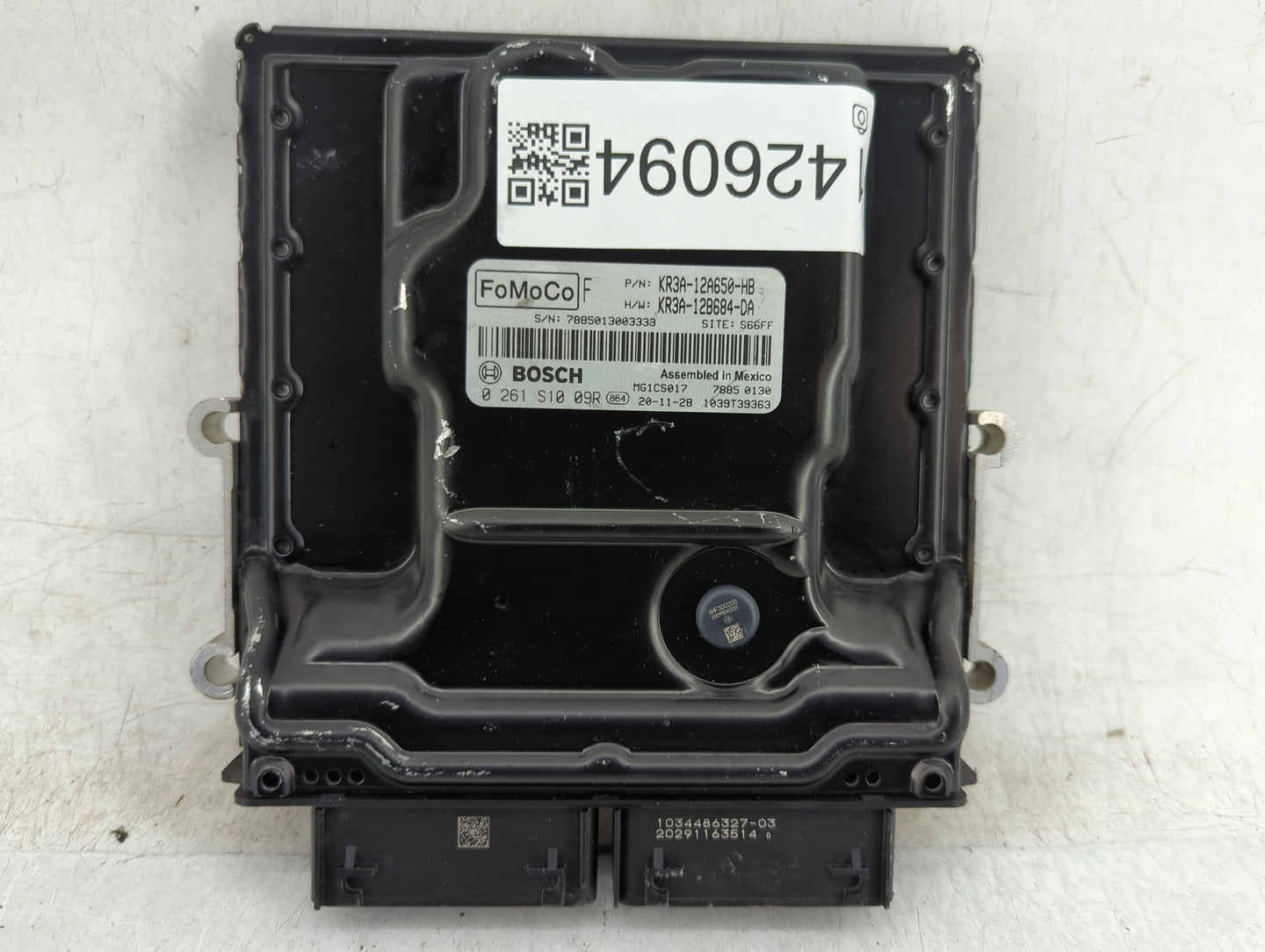 2019-2022 Ford Mustang PCM Engine Control Computer ECU ECM PCU OEM P/N:KR3A-12A650-HB KR3A-12B684-DA Fits Fits 2019 2020 202