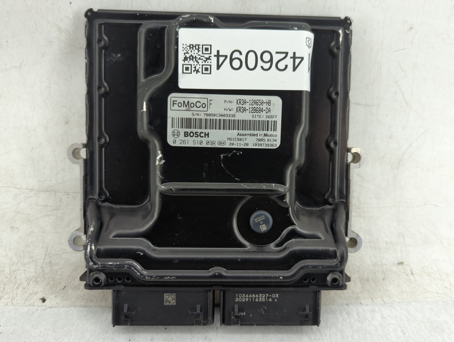 2019-2022 Ford Mustang PCM Engine Control Computer ECU ECM PCU OEM P/N:KR3A-12A650-HB KR3A-12B684-DA Fits Fits 2019 2020 202