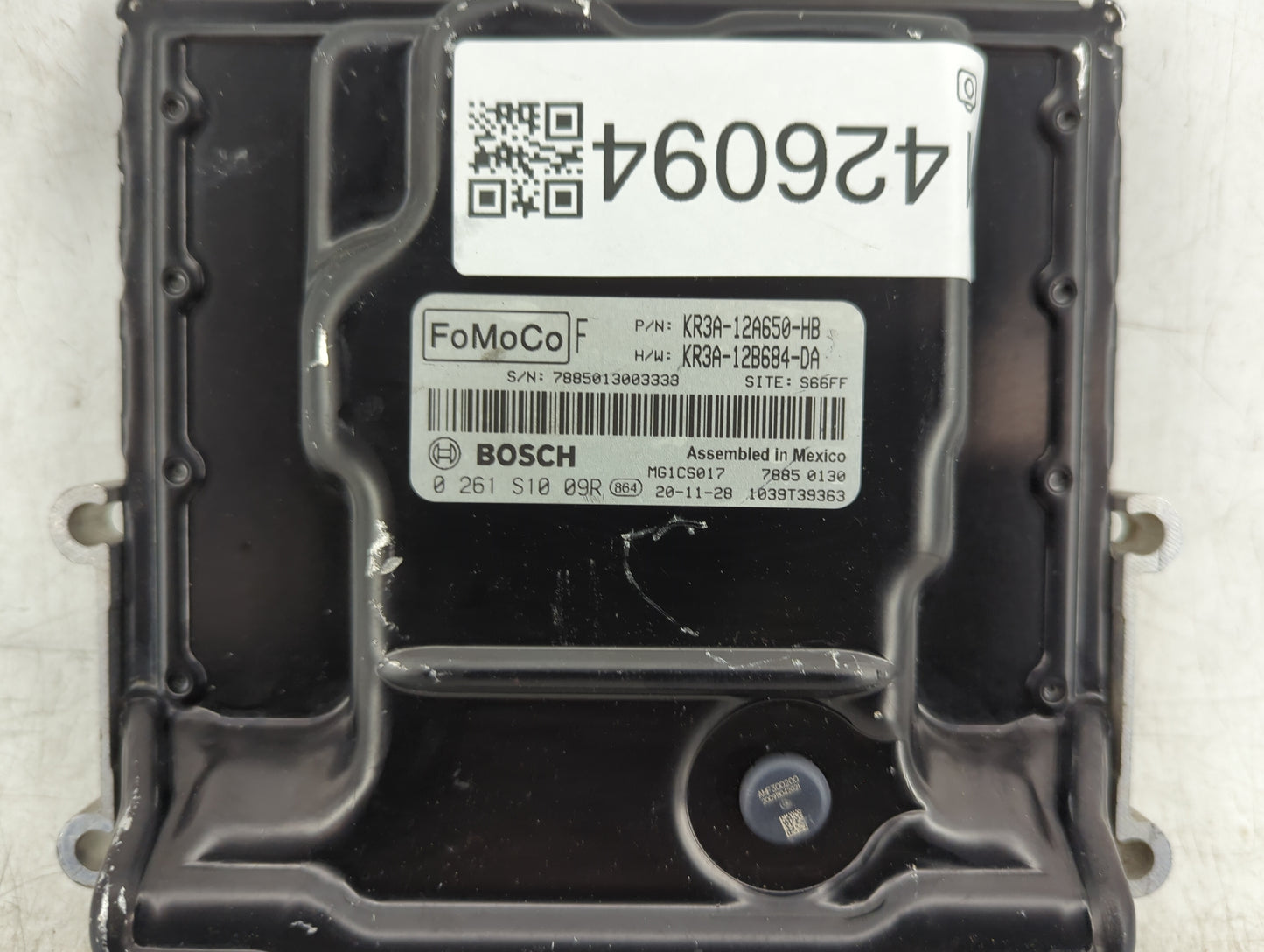 2019-2022 Ford Mustang PCM Engine Control Computer ECU ECM PCU OEM P/N:KR3A-12A650-HB KR3A-12B684-DA Fits Fits 2019 2020 202