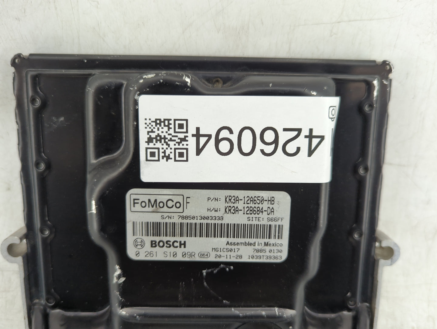 2019-2022 Ford Mustang PCM Engine Control Computer ECU ECM PCU OEM P/N:KR3A-12A650-HB KR3A-12B684-DA Fits Fits 2019 2020 202
