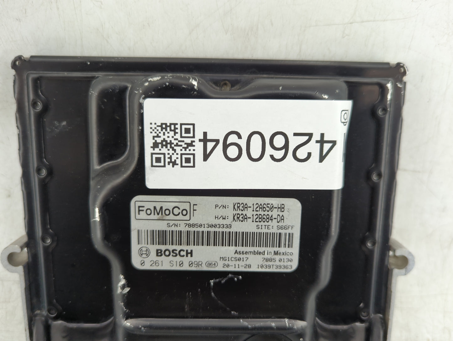2019-2022 Ford Mustang PCM Engine Control Computer ECU ECM PCU OEM P/N:KR3A-12A650-HB KR3A-12B684-DA Fits Fits 2019 2020 202