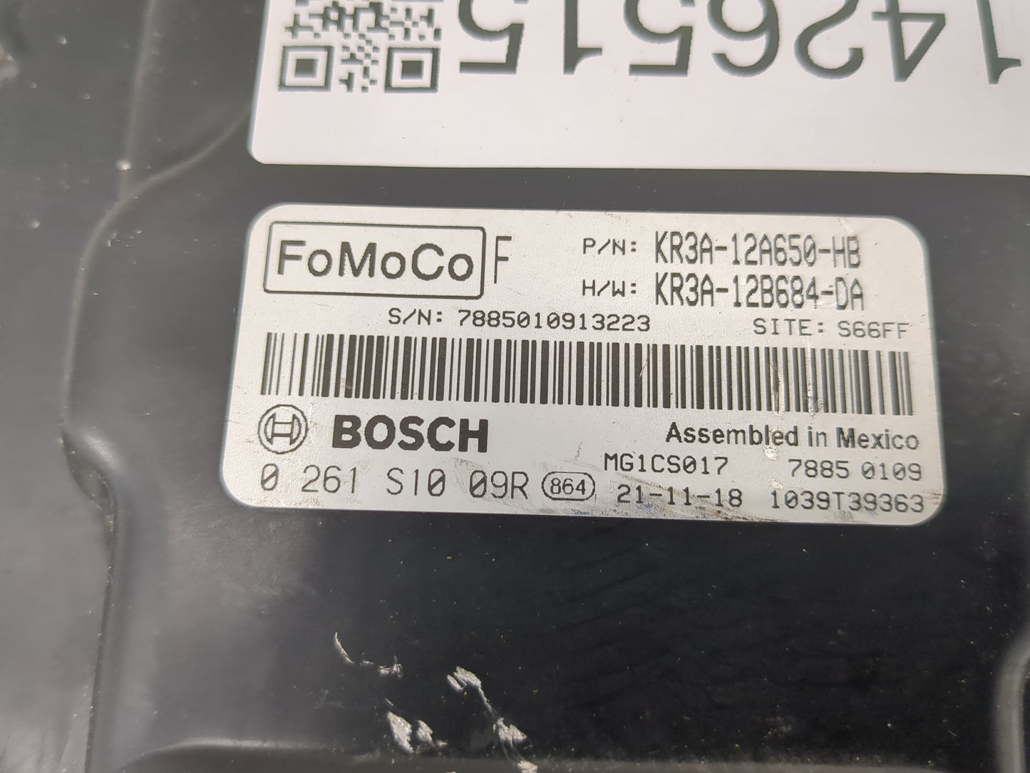 2019-2022 Ford Mustang PCM Engine Control Computer ECU ECM PCU OEM P/N:KR3A-12A650-HB KR3A-12B684-DA Fits Fits 2019 2020 202