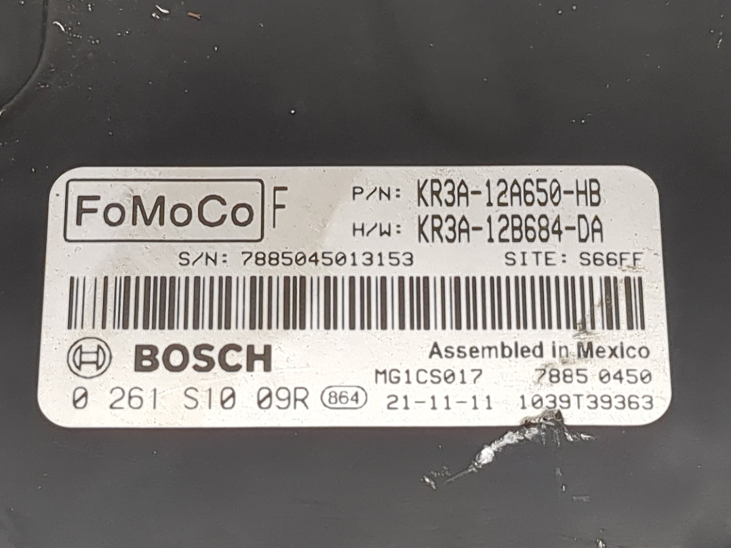 2019-2022 Ford Mustang PCM Engine Control Computer ECU ECM PCU OEM P/N:KR3A-12A650-HB KR3A-12B684-DA Fits Fits 2019 2020 202