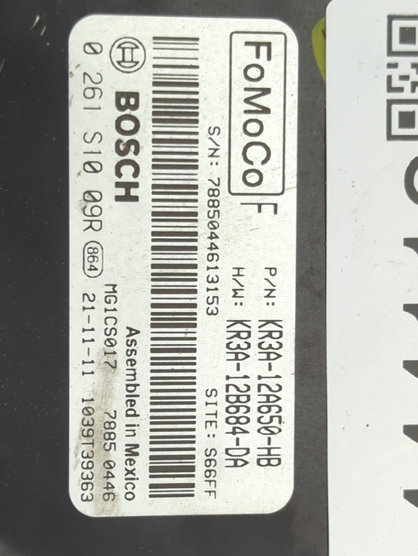 2019-2022 Ford Mustang PCM Engine Control Computer ECU ECM PCU OEM P/N:KR3A-12A650-HB KR3A-12B684-DA Fits Fits 2019 2020 202