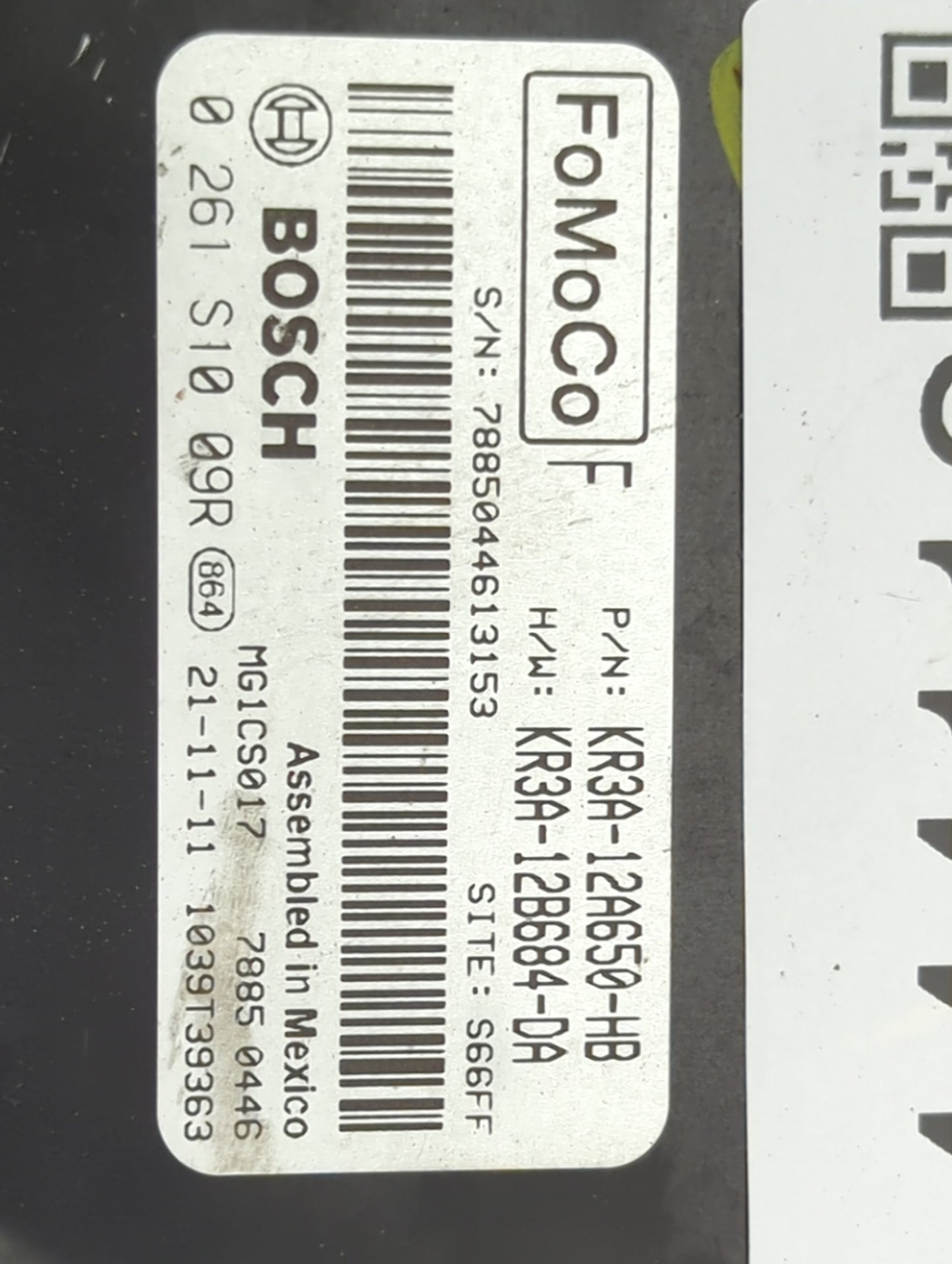 2019-2022 Ford Mustang PCM Engine Control Computer ECU ECM PCU OEM P/N:KR3A-12A650-HB KR3A-12B684-DA Fits Fits 2019 2020 202