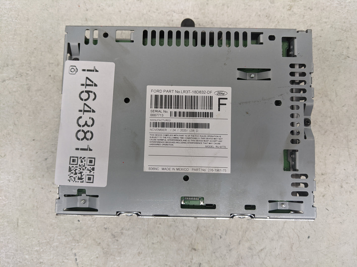 2019-2022 Ford Mustang Radio AM FM Cd Player Receiver Replacement P/N:LR3T-18D832-DF RU-9770 Fits Fits 2019 2020 2021 2022 O