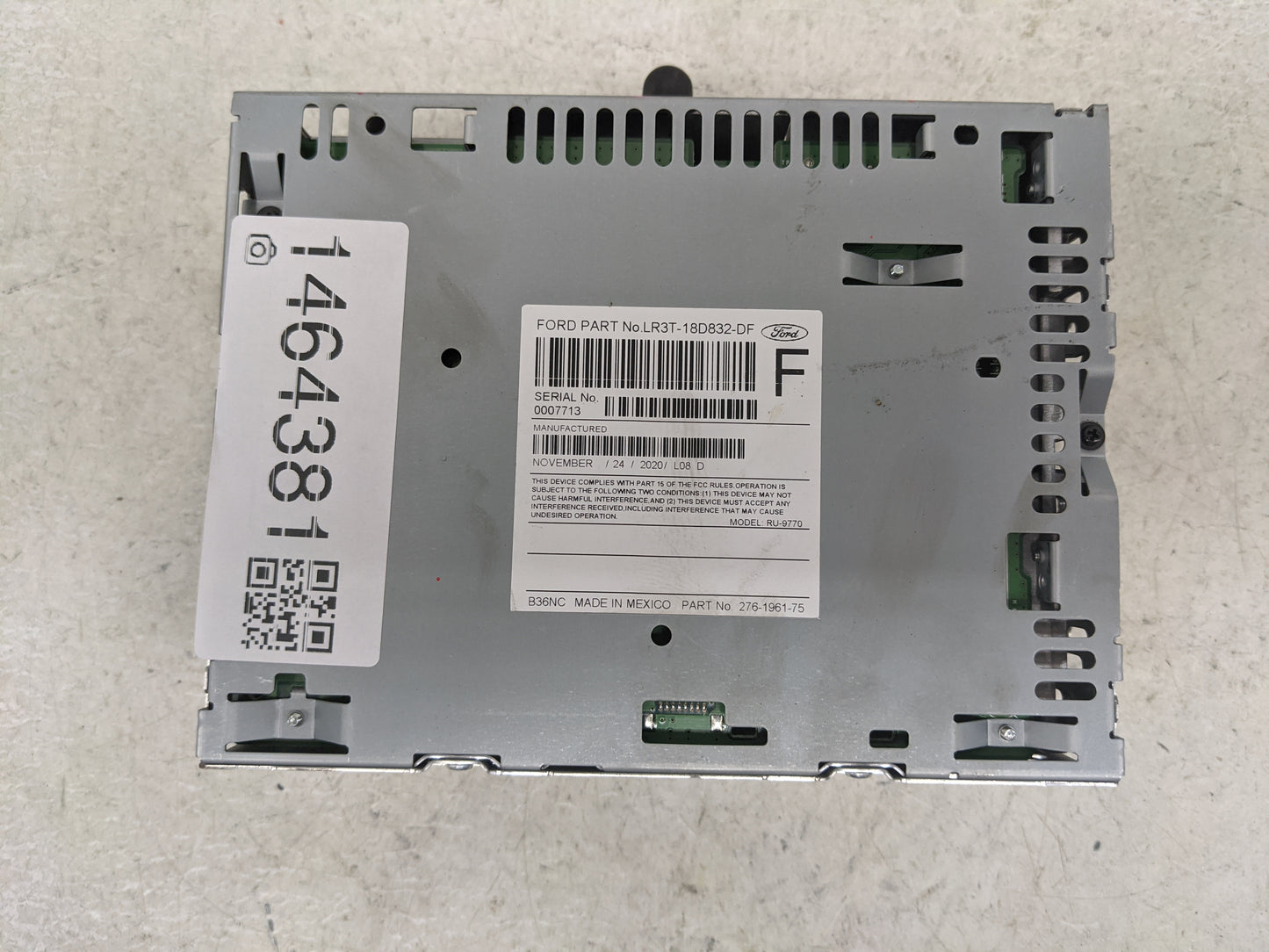 2019-2022 Ford Mustang Radio AM FM Cd Player Receiver Replacement P/N:LR3T-18D832-DF RU-9770 Fits Fits 2019 2020 2021 2022 O