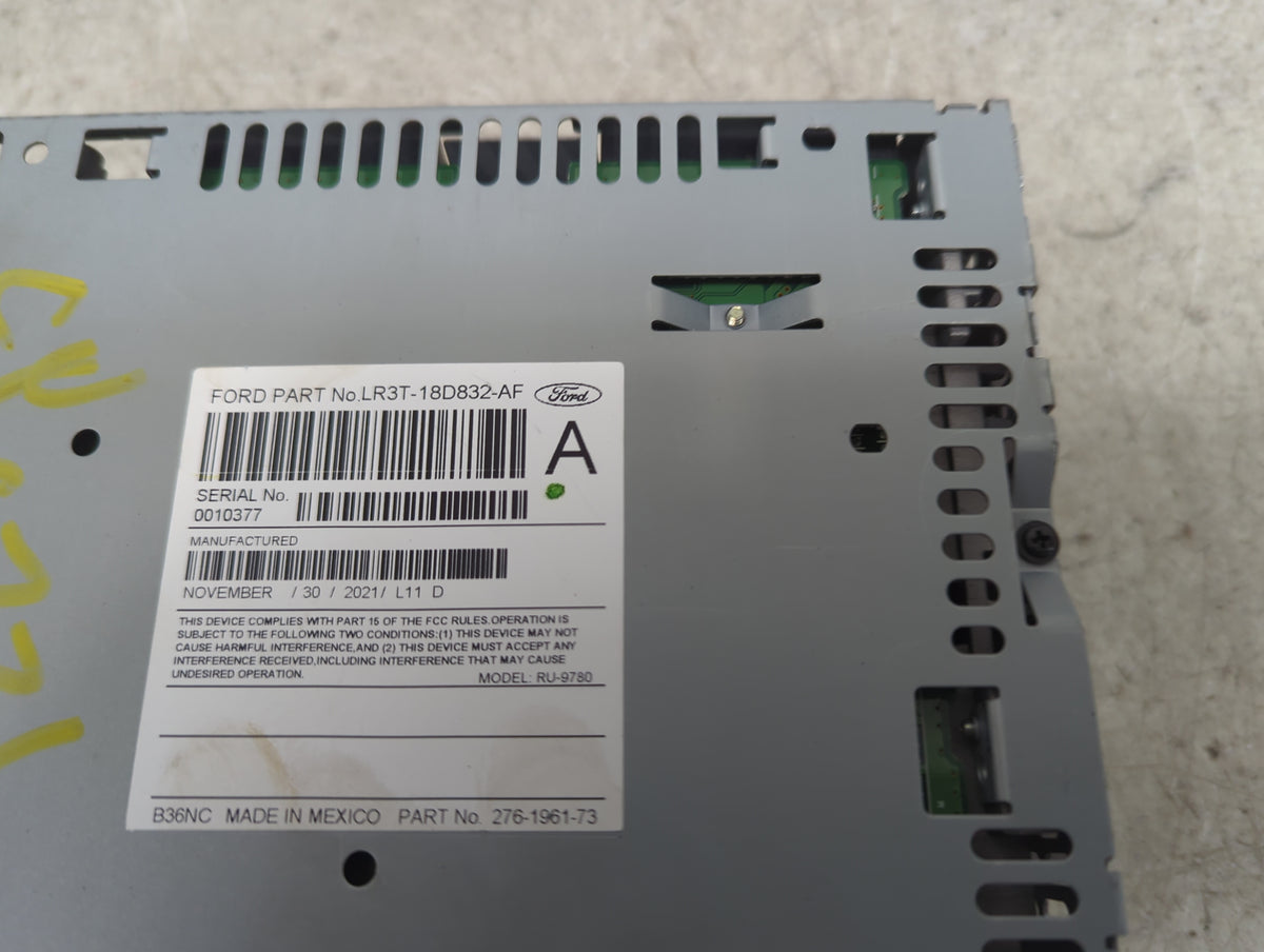 2021 Ford Mustang Radio AM FM Cd Player Receiver Replacement P/N:LR3T-18D832-AF RU-9780S-B, 276-1961-73 Fits OEM Used Auto P