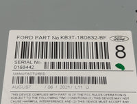 2019-2022 Ford Ranger Radio AM FM Cd Player Receiver Replacement P/N:RU-9775C-B KB3T-18D832-BF Fits Fits 2019 2020 2021 2022