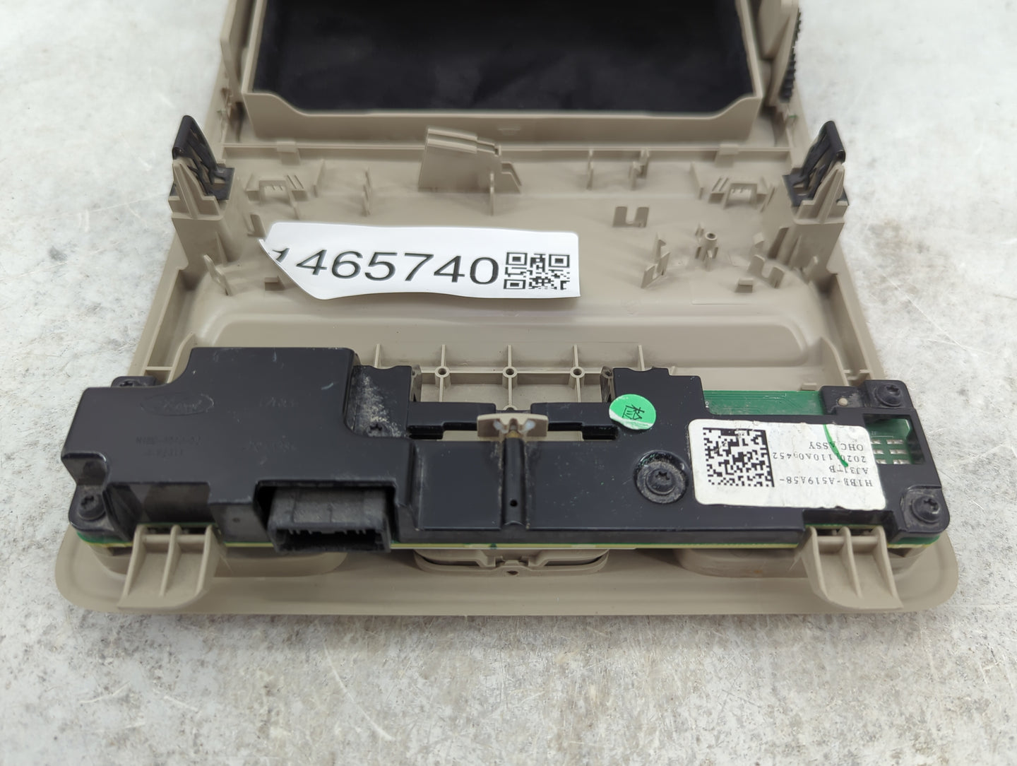 2021 Ford Ranger Overhead Roof Console Tan - Oemusedautoparts1.com
