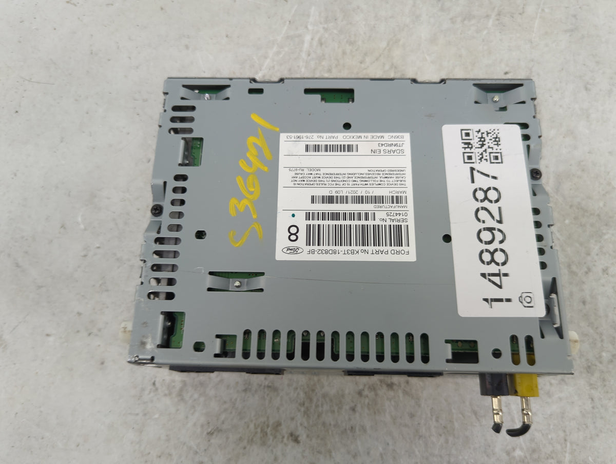 2019-2022 Ford Ranger Radio AM FM Cd Player Receiver Replacement P/N:KB3T-18D832-BF RU-9775 Fits Fits 2019 2020 2021 2022 OE