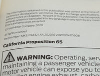 2021 Ford Transit Owners Manual Book Guide P/N:MK3J19A321AA OEM Used Auto Parts - Oemusedautoparts1.com