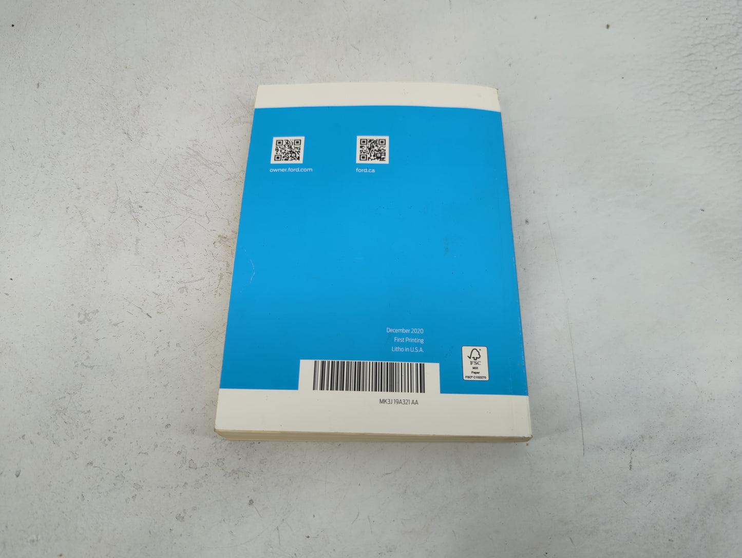 2021 Ford Transit Owners Manual Book Guide P/N:MK3J19A321AA OEM Used Auto Parts - Oemusedautoparts1.com