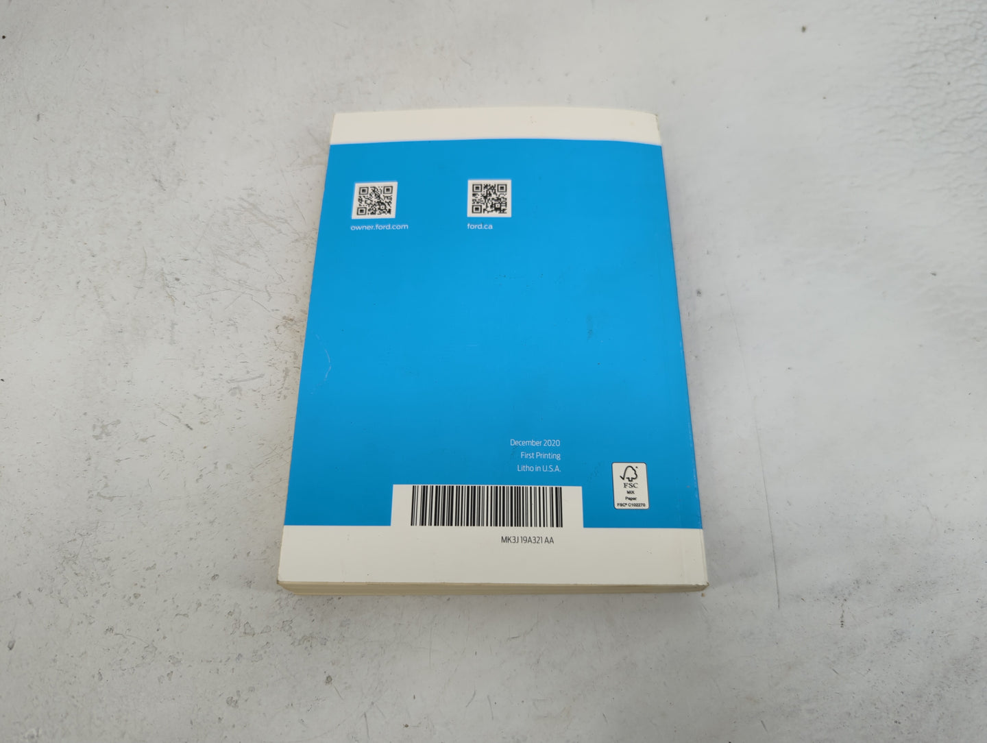 2021 Ford Transit Owners Manual Book Guide P/N:MK3J19A321AA OEM Used Auto Parts - Oemusedautoparts1.com