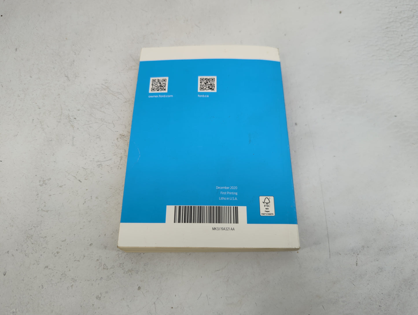 2021 Ford Transit Owners Manual Book Guide P/N:MK3J19A321AA OEM Used Auto Parts - Oemusedautoparts1.com