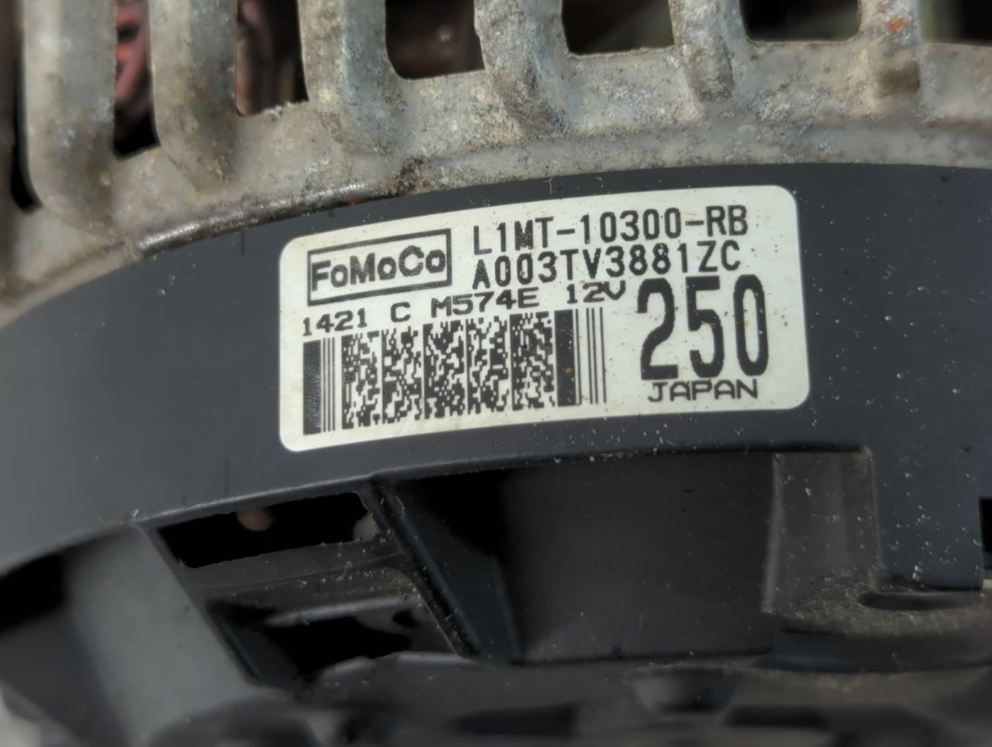 2020-2021 Ford Transit-250 Alternator Replacement Generator Charging Assembly Engine OEM P/N:A003TV3881ZC L1MT-10300-RB Fits