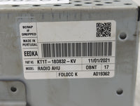 2020-2021 Ford Transit Connect Radio AM FM Cd Player Receiver Replacement P/N:KT1T-18D832-KV Fits Fits 2020 2021 OEM Used Au
