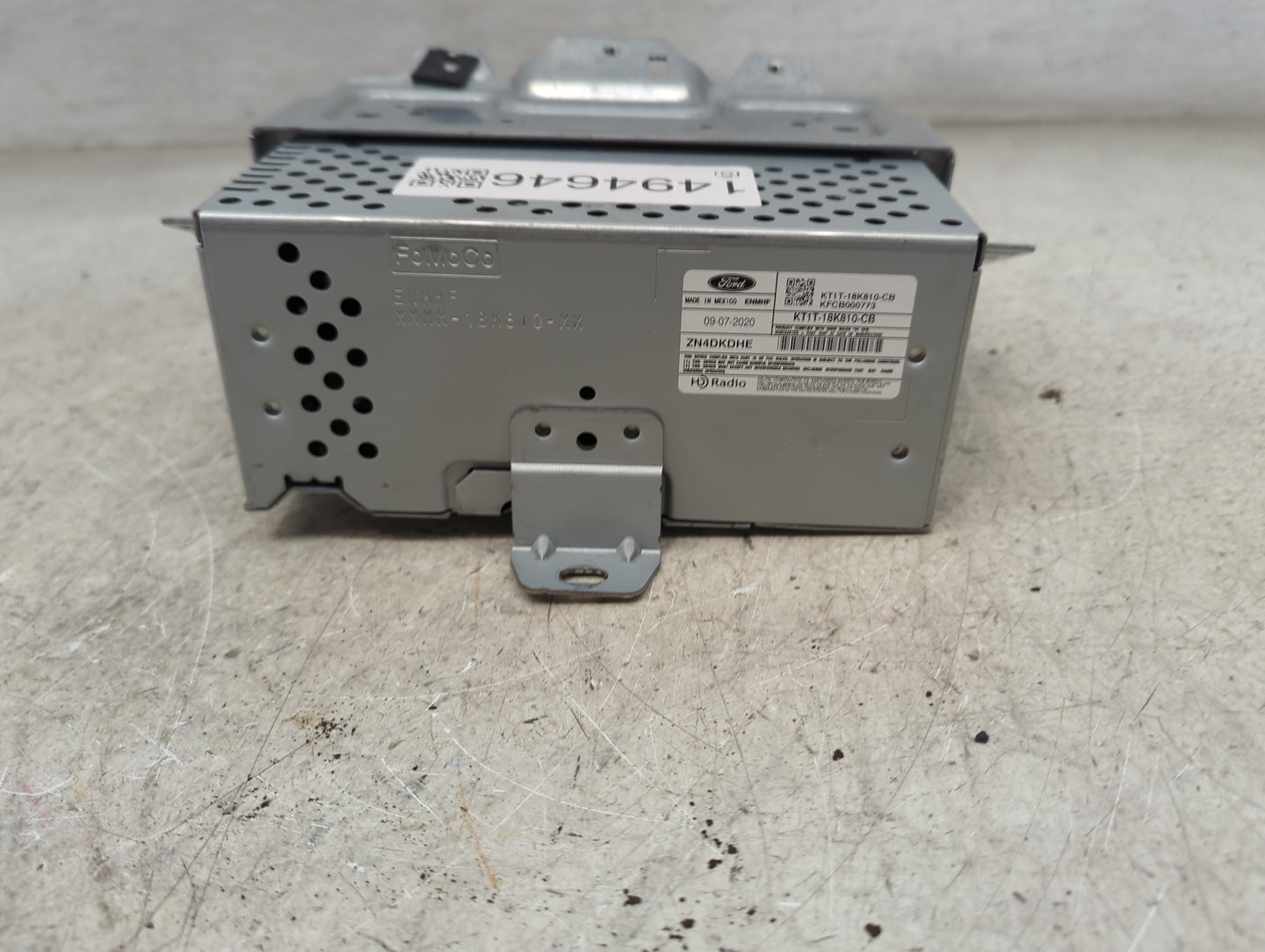 2020-2021 Ford Transit Connect Radio AM FM Cd Player Receiver Replacement P/N:KT1T-18K810-CB KT1T-18K810-XX Fits Fits 2020 2