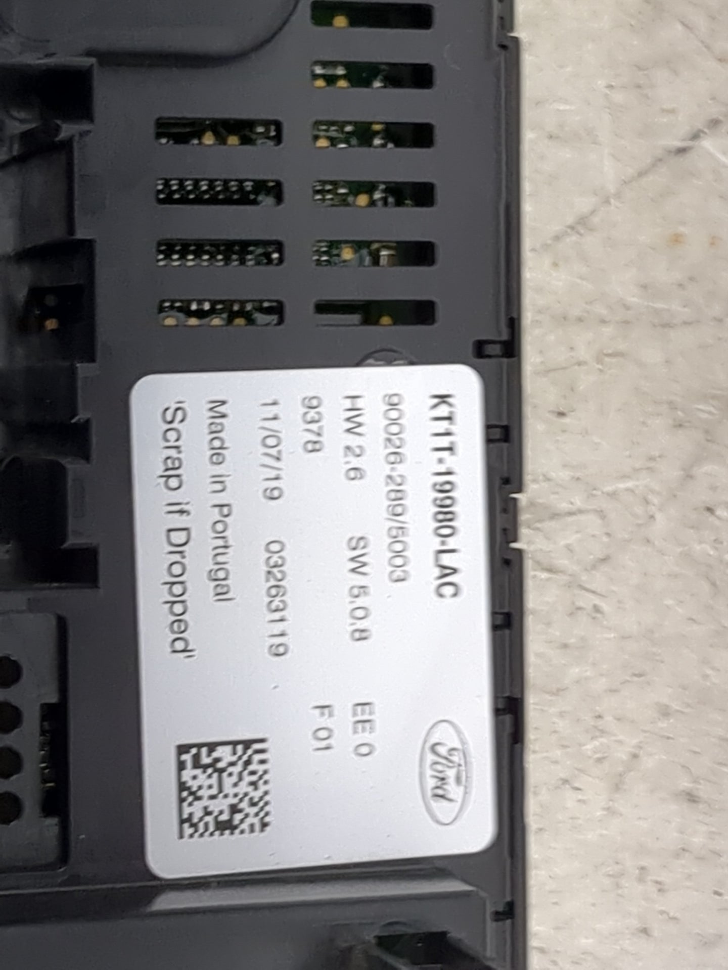 2019-2021 Ford Transit Connect Climate Control Module Temperature AC/Heater Replacement P/N:KT1T-19980-LAC 90026-289/5003 Fi