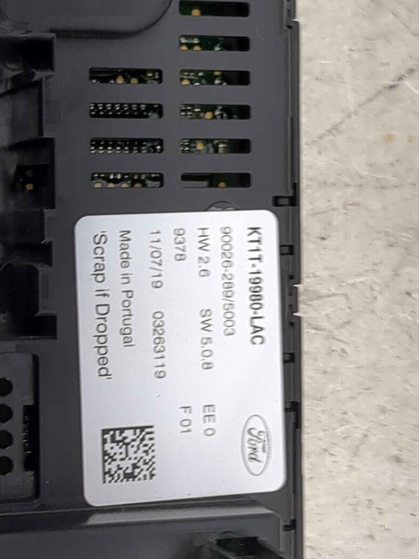 2019-2021 Ford Transit Connect Climate Control Module Temperature AC/Heater Replacement P/N:KT1T-19980-LAC 90026-289/5003 Fi