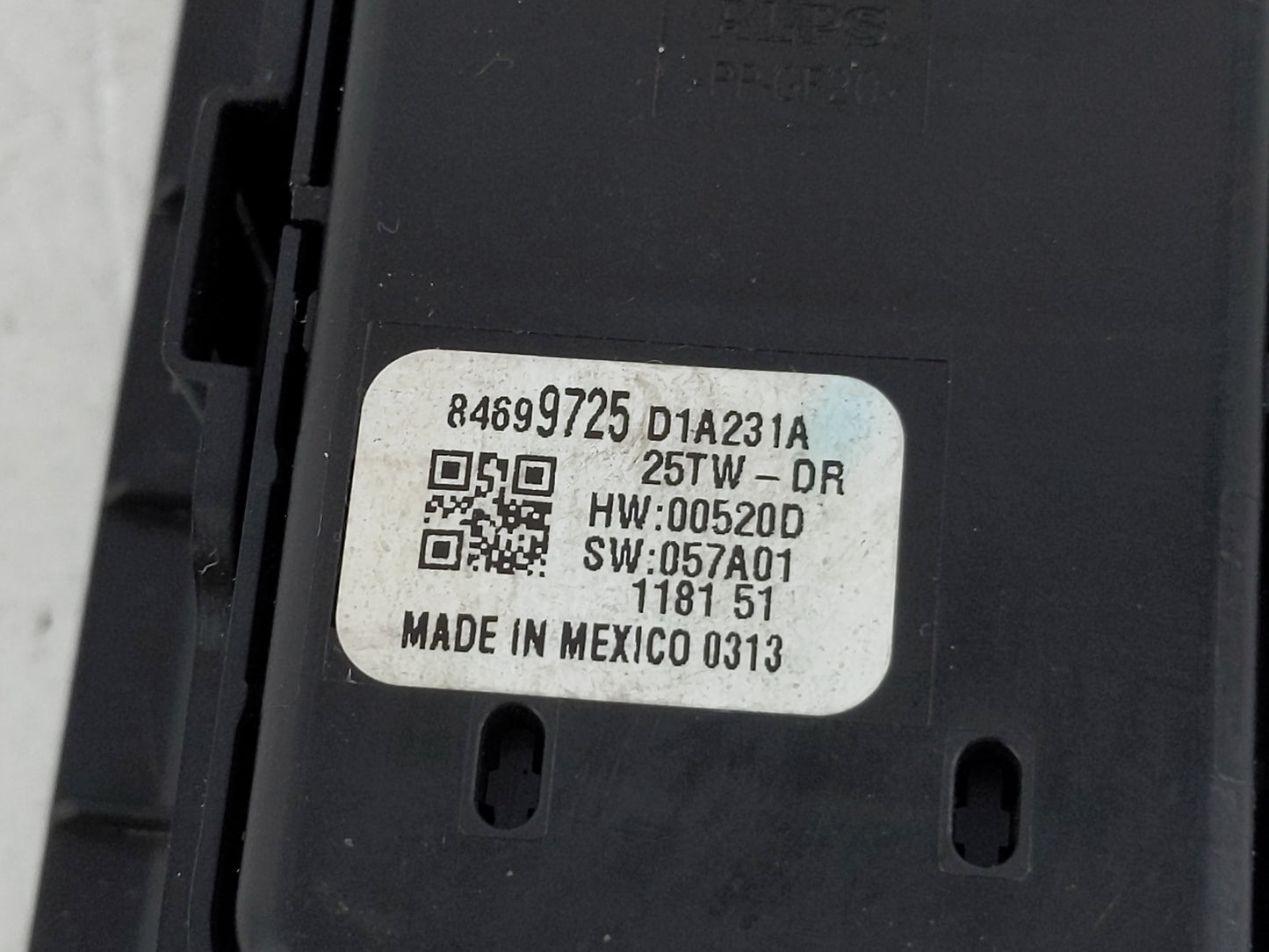 2019-2022 Gmc Sierra 1500 Master Power Window Switch Replacement Driver Side Left P/N:84699725 Fits OEM Used Auto Parts - Oe