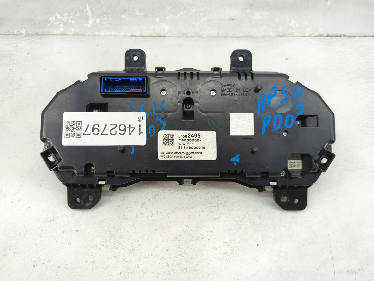 2020-2021 Gmc Terrain Instrument Cluster Speedometer Gauges P/N:84562495 GM-0073-003-M2-CG0G Miles: Fits Fits 2020 2021 OEM 