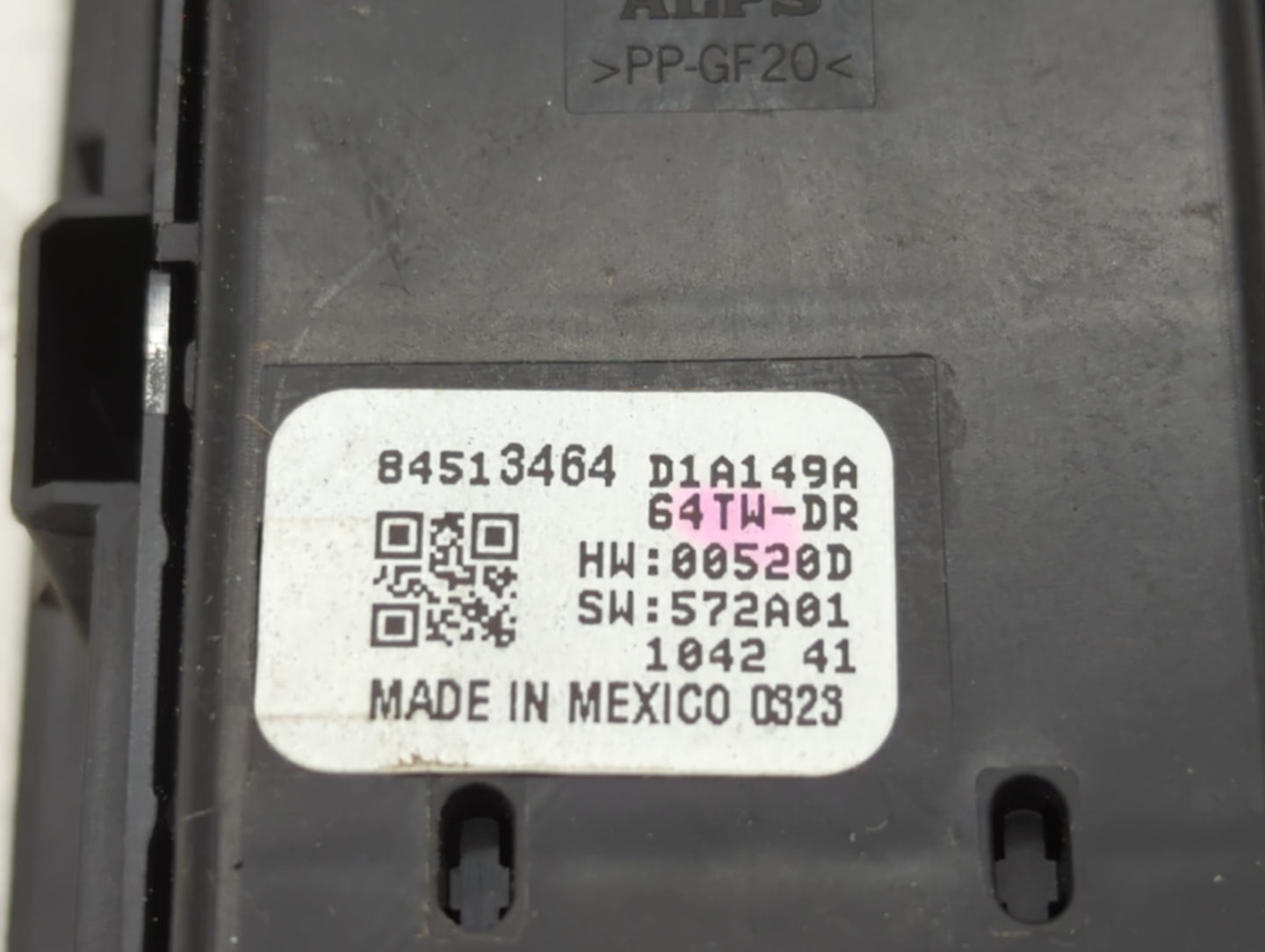 2021 Gmc Terrain Master Power Window Switch Replacement Driver Side Left P/N:84513464 84139693 Fits OEM Used Auto Parts - Oe