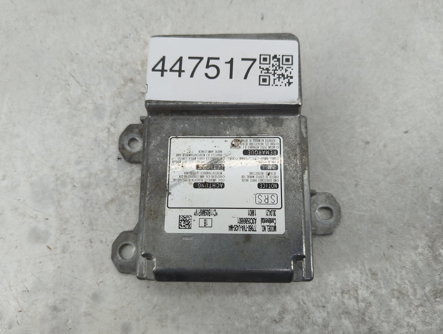 2021-2022 Honda Accord Body Control Module Bcm Inner Cabin Fuse Box - Oemusedautoparts1.com