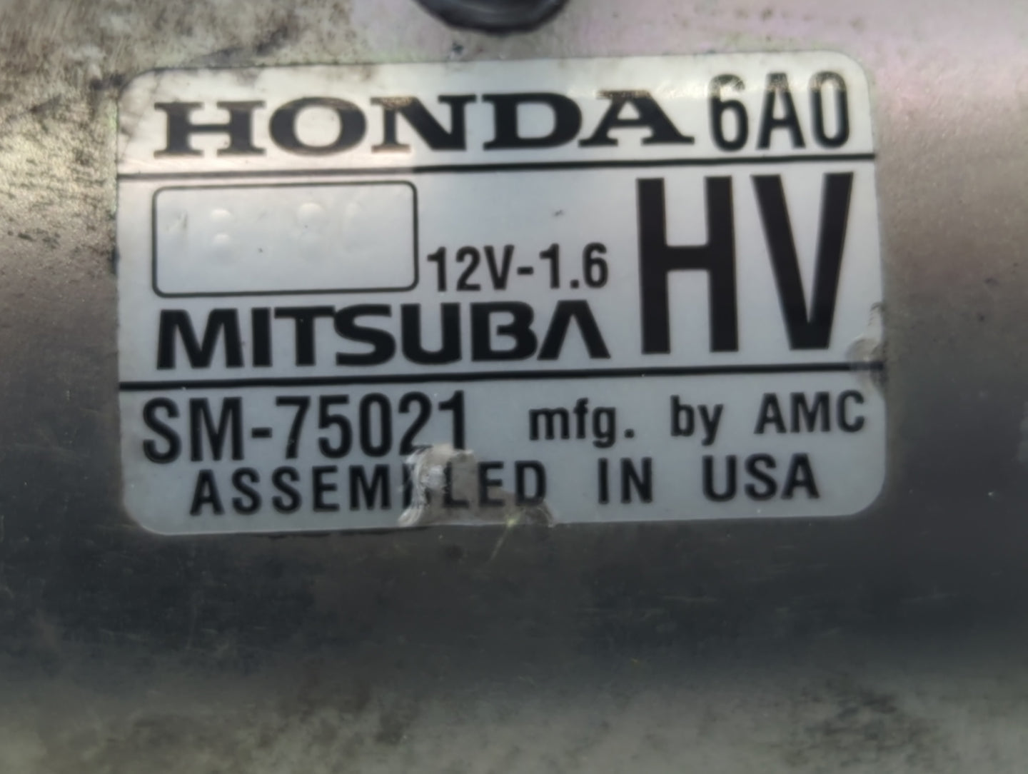 2021-2022 Honda Accord Car Starter Motor Solenoid OEM P/N:SM-75021 Fits Fits 2021 2022 OEM Used Auto Parts - Oemusedautopart