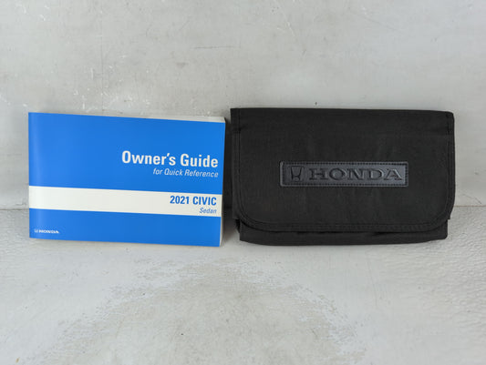 2021 Honda Civic Owners Manual Book Guide P/N:00X31-TBA-G500 OEM Used Auto Parts - Oemusedautoparts1.com