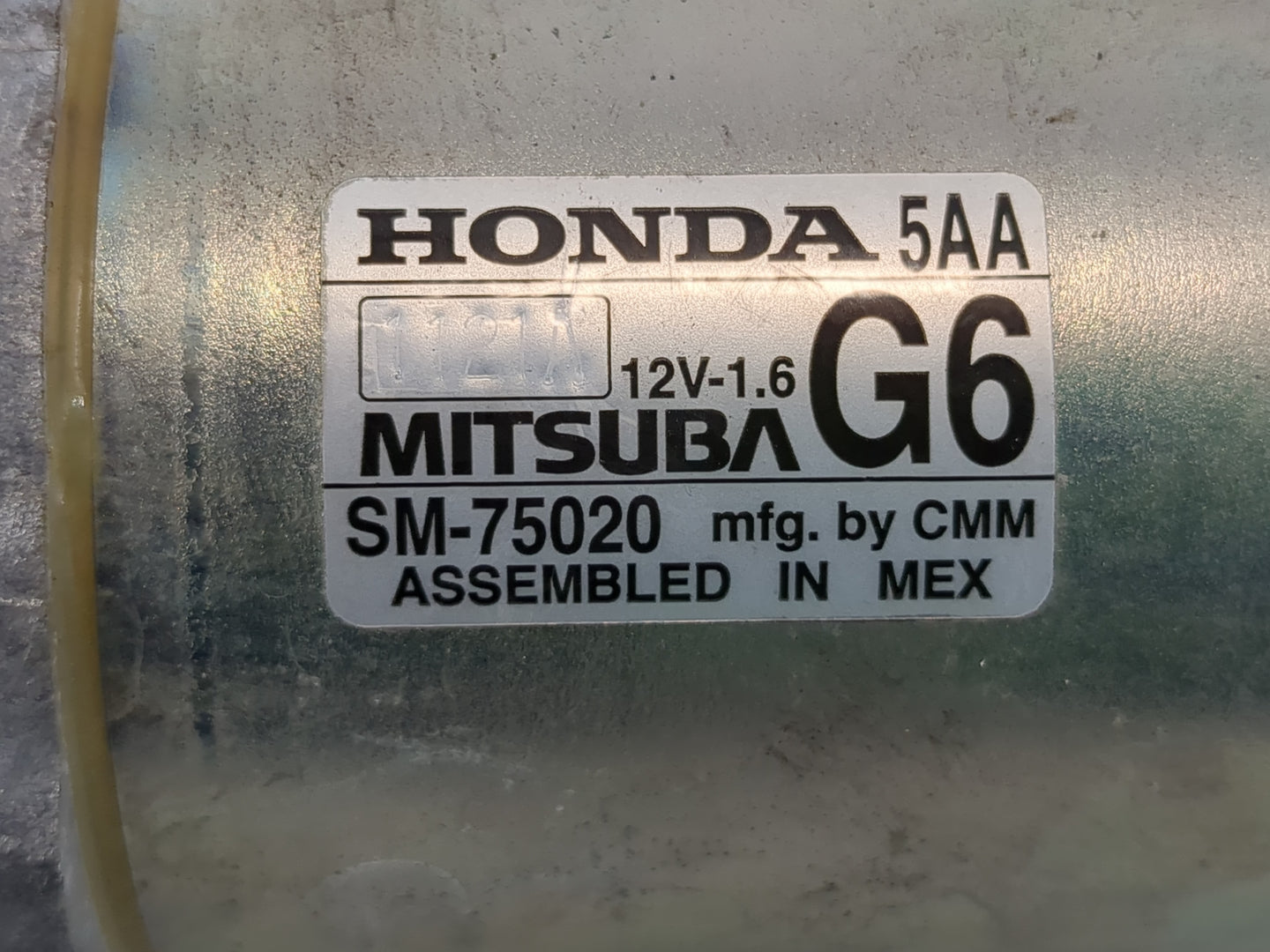2016-2017 Honda Civic Car Starter Motor Solenoid OEM P/N:SM-75020 Fits Fits 2016 2017 2020 OEM Used Auto Parts - Oemusedauto