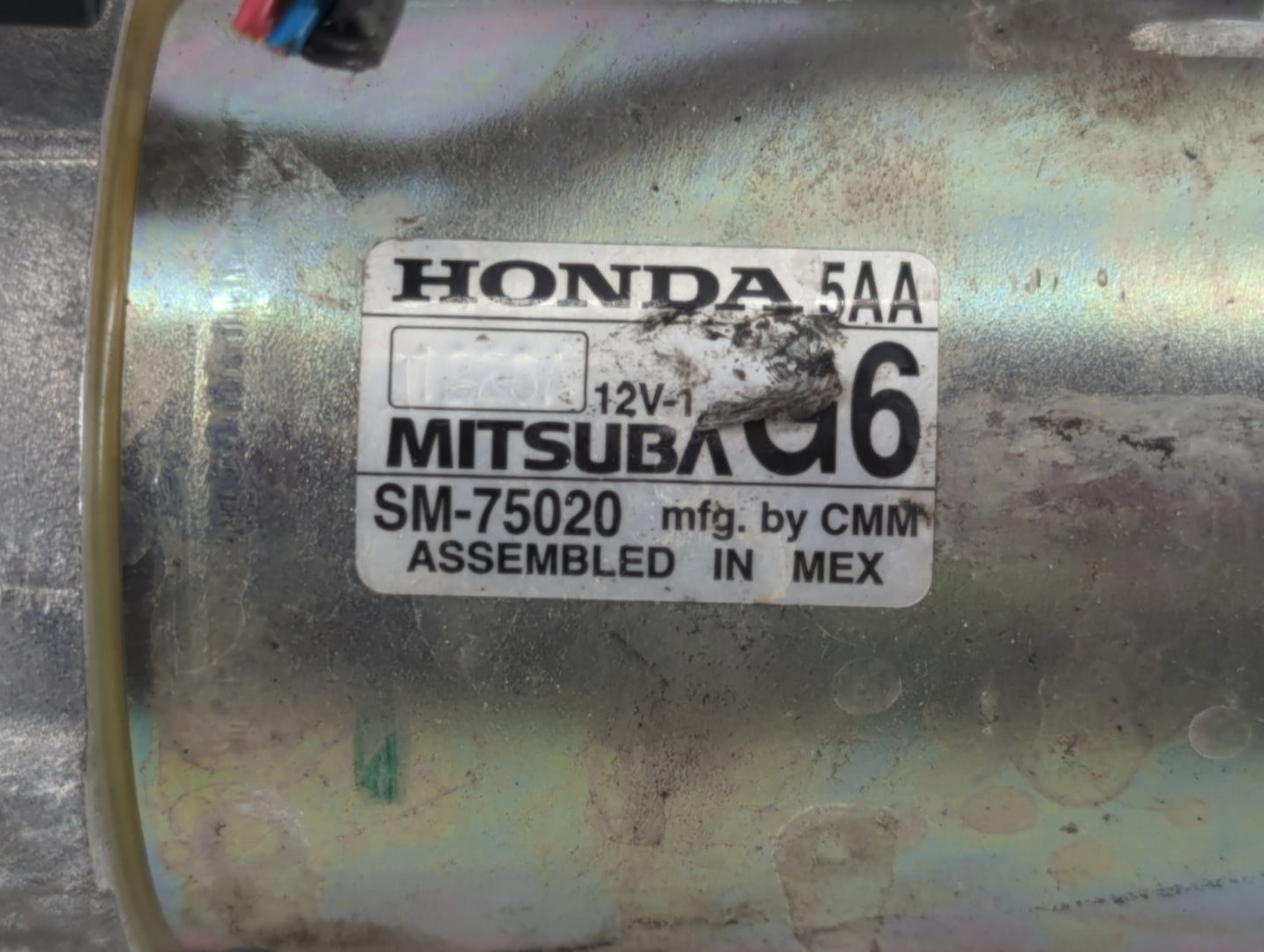 2016-2017 Honda Civic Car Starter Motor Solenoid OEM P/N:SM-75020 Fits Fits 2016 2017 2020 OEM Used Auto Parts - Oemusedauto
