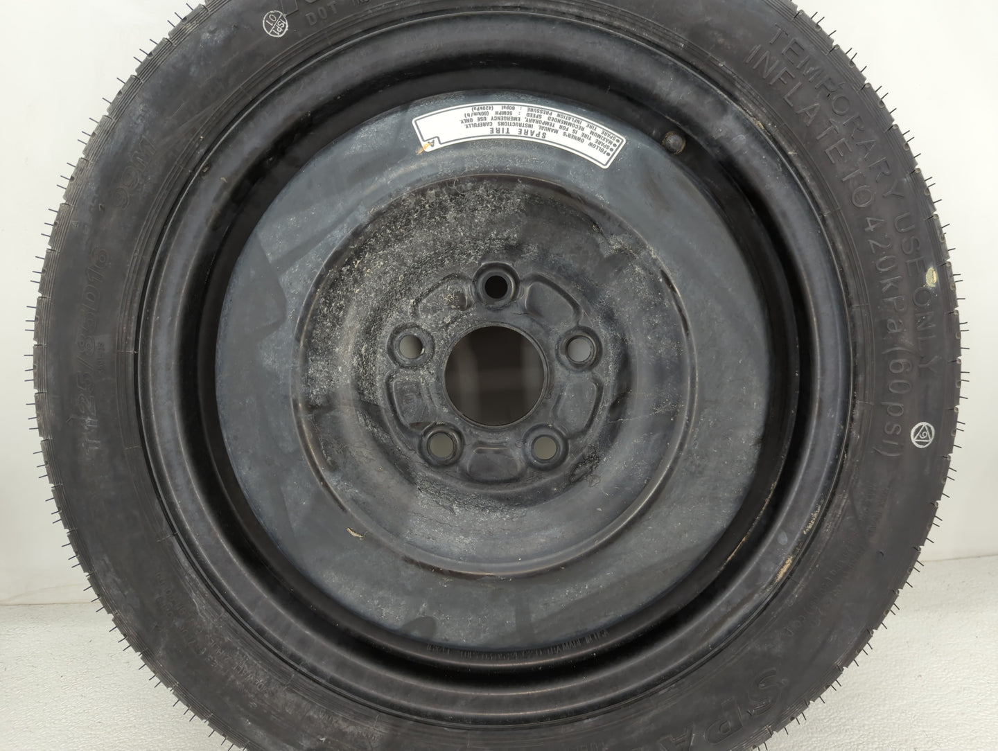 2016-2021 Honda Civic Spare Donut Tire Wheel Rim Oem - Oemusedautoparts1.com