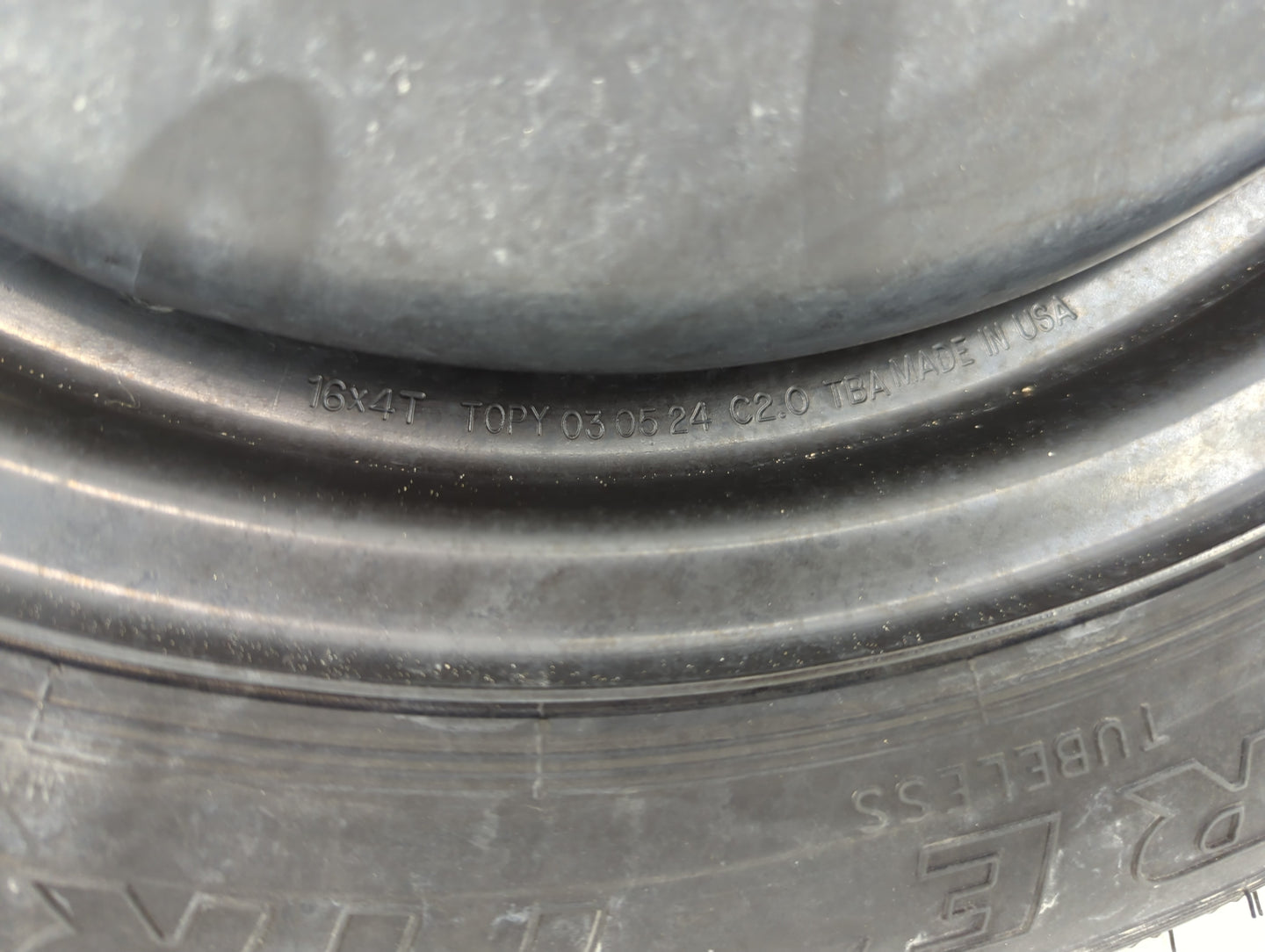 2016-2021 Honda Civic Spare Donut Tire Wheel Rim Oem - Oemusedautoparts1.com