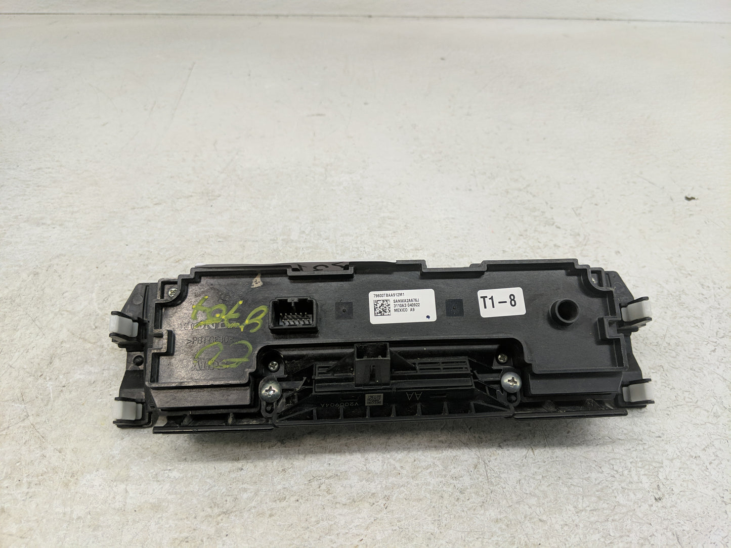 2019-2021 Honda Civic Climate Control Module Temperature AC/Heater Replacement P/N:79600TBAA912M1 Fits Fits 2019 2020 2021 O