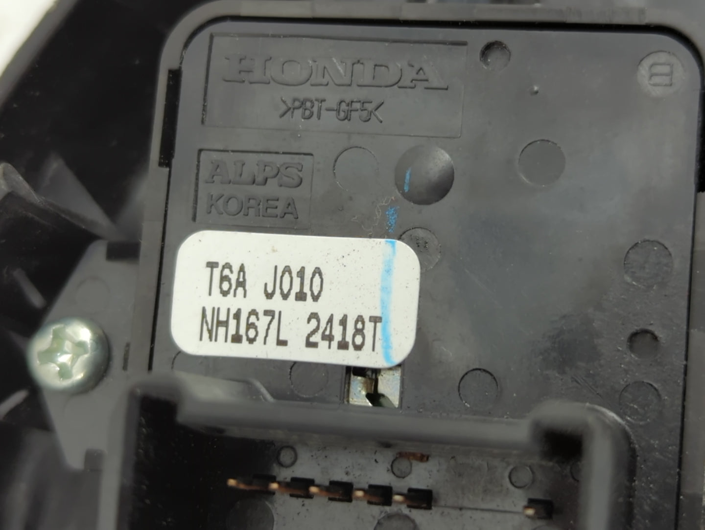 2016-2021 Honda Civic Master Power Window Switch Replacement Driver Side Left P/N:T6A J010 83595TGGA110BLK Fits OEM Used Aut