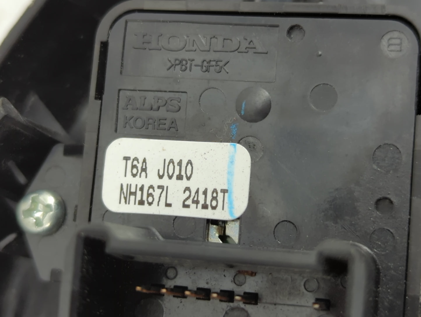 2016-2021 Honda Civic Master Power Window Switch Replacement Driver Side Left P/N:T6A J010 83595TGGA110BLK Fits OEM Used Aut