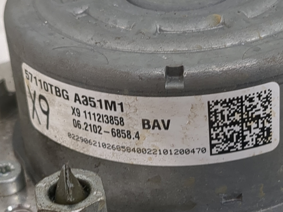 2021 Honda Civic Anti-Lock Brake ABS Pump Module Actuator OEM P/N:57110TBG A351M1 06.2102-6858.4, 06.7109-5000.3 Fits OEM Us