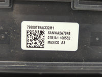 2016-2021 Honda Civic Climate Control Module Temperature AC/Heater Replacement P/N:79600-TBA-A332-M1 Fits OEM Used Auto Part