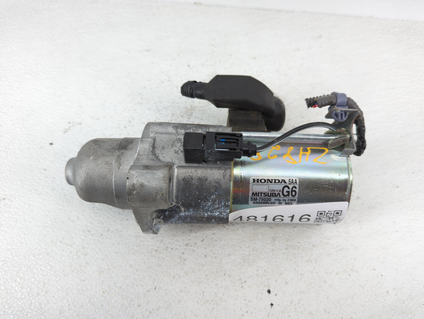 2016-2017 Honda Civic Car Starter Motor Solenoid OEM P/N:SM-75020 Fits Fits 2016 2017 2020 OEM Used Auto Parts - Oemusedauto