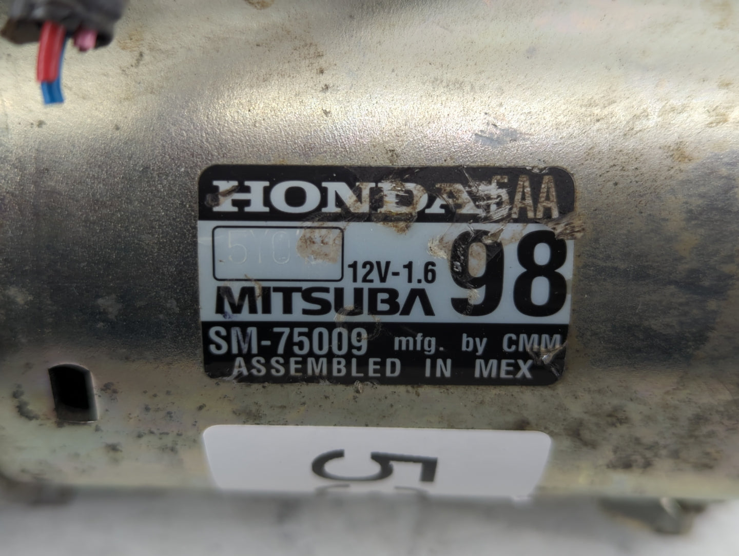 2016-2017 Honda Civic Car Starter Motor Solenoid OEM P/N:SM-75009 SM-75000 Fits Fits 2016 2017 2020 OEM Used Auto Parts - Oe