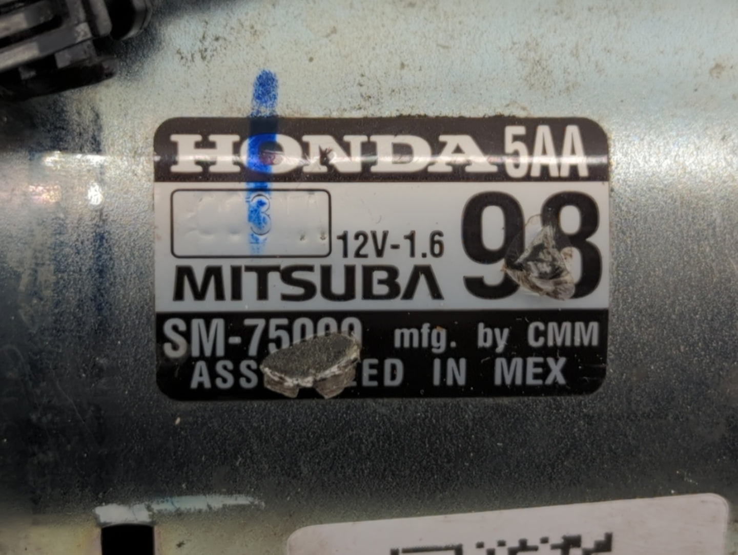 2016-2017 Honda Civic Car Starter Motor Solenoid OEM P/N:SM-75000 Fits Fits 2016 2017 2020 OEM Used Auto Parts - Oemusedauto