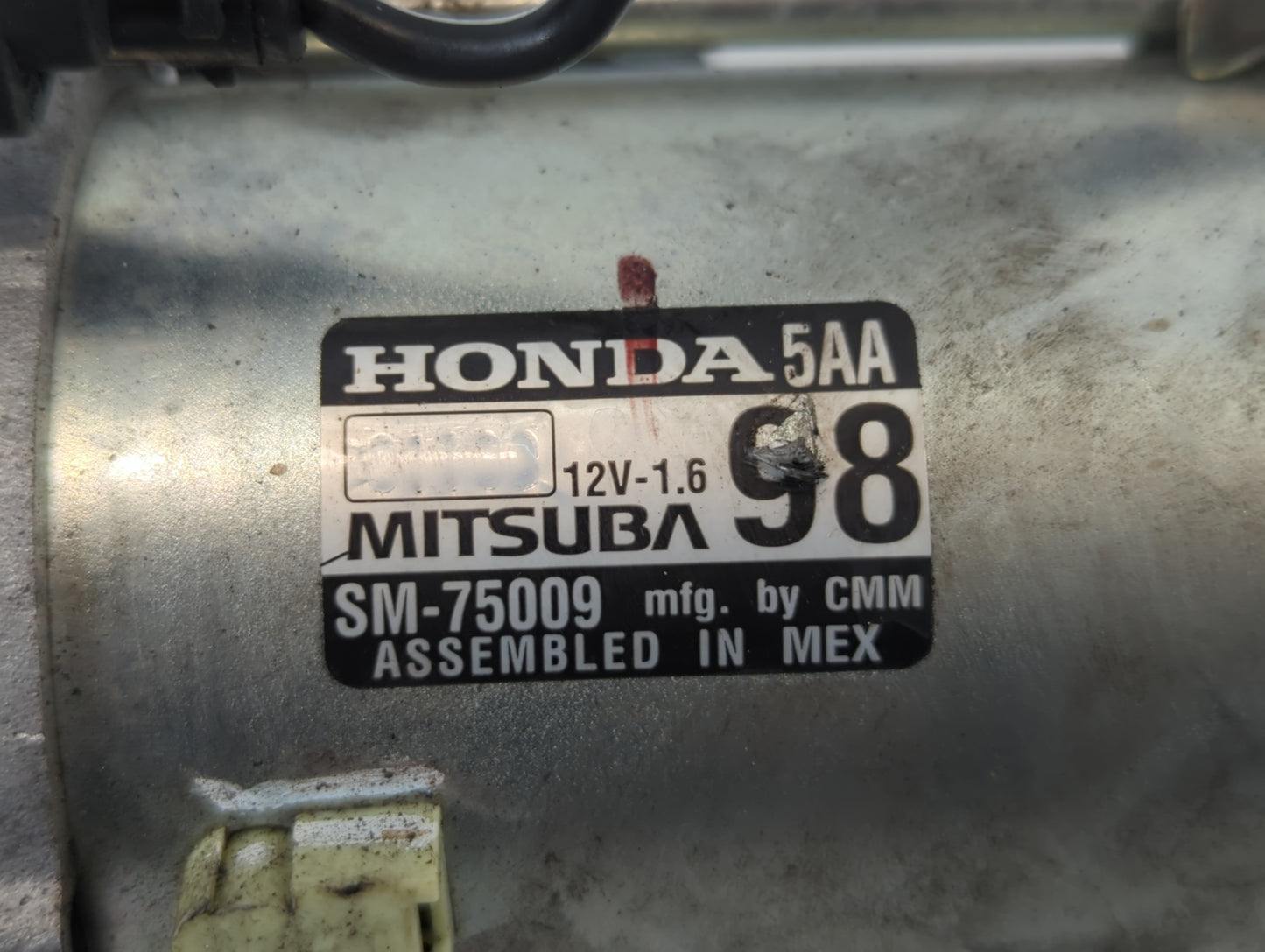 2016-2017 Honda Civic Car Starter Motor Solenoid OEM P/N:SM-75009 Fits Fits 2016 2017 2020 OEM Used Auto Parts - Oemusedauto