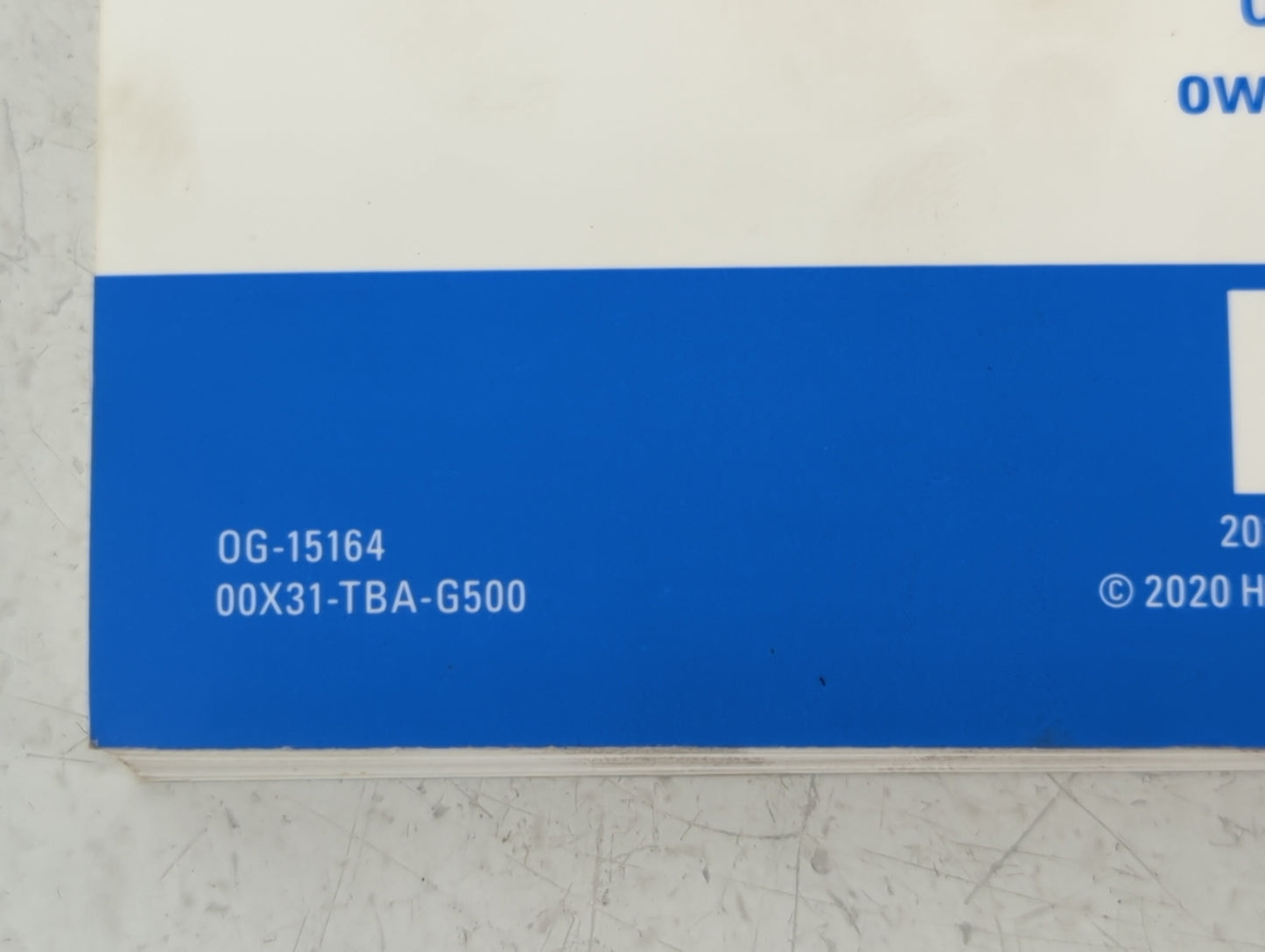 2021 Honda Civic Owners Manual Book Guide P/N:00X31-TBA-G500 OEM Used Auto Parts - Oemusedautoparts1.com