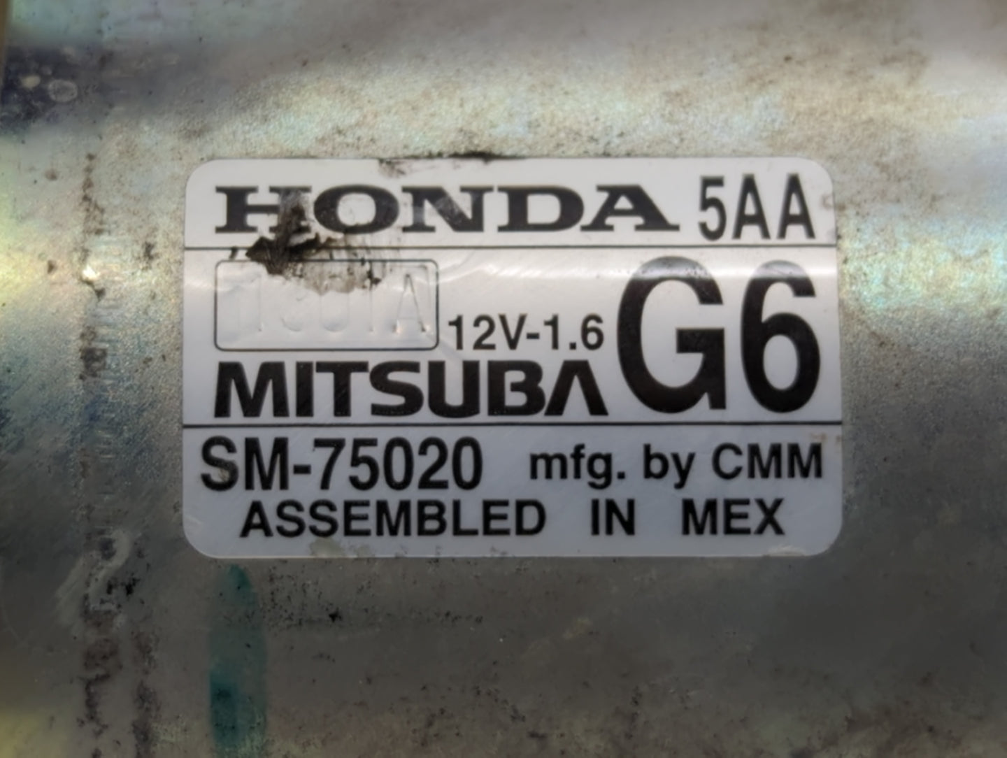 2021 Honda Civic Car Starter Motor Solenoid OEM P/N:SM-75020 438000-2740, 28100-36150 Fits OEM Used Auto Parts - Oemusedauto