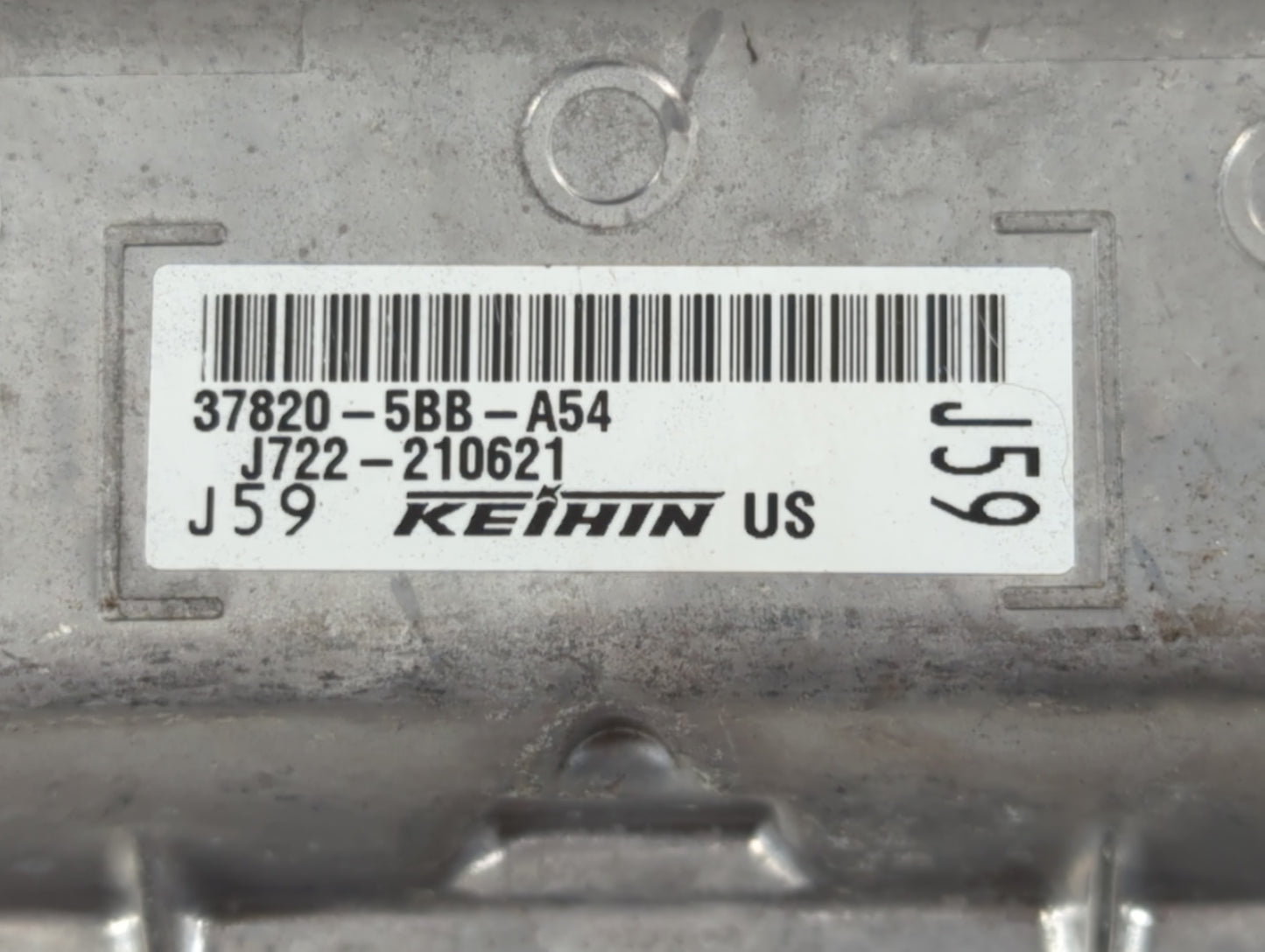 2019-2021 Honda Civic PCM Engine Control Computer ECU ECM PCU OEM P/N:J722-210621 37820-5BB-A54 Fits Fits 2019 2020 2021 OEM