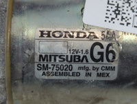 2016-2017 Honda Civic Car Starter Motor Solenoid OEM P/N:SM-75020 Fits Fits 2016 2017 2020 OEM Used Auto Parts - Oemusedauto