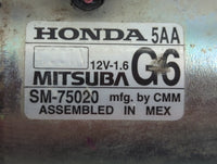 2016-2017 Honda Civic Car Starter Motor Solenoid OEM P/N:SM-75020 Fits Fits 2016 2017 2020 OEM Used Auto Parts - Oemusedauto