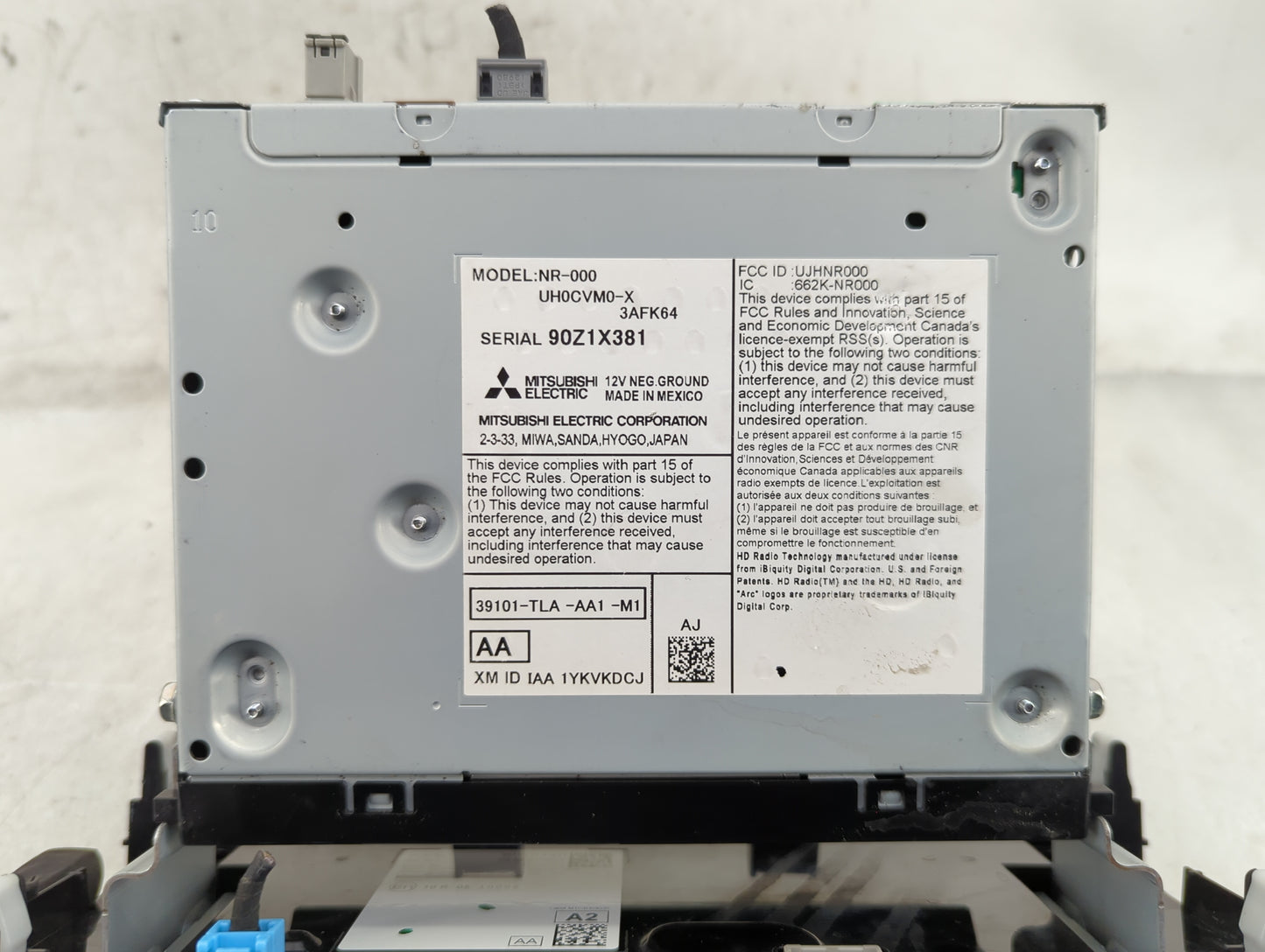 2018-2021 Honda Cr-V Radio AM FM Cd Player Receiver Replacement P/N:39101-TLA-AA1-M1 Fits Fits 2018 2019 2020 2021 OEM Used 