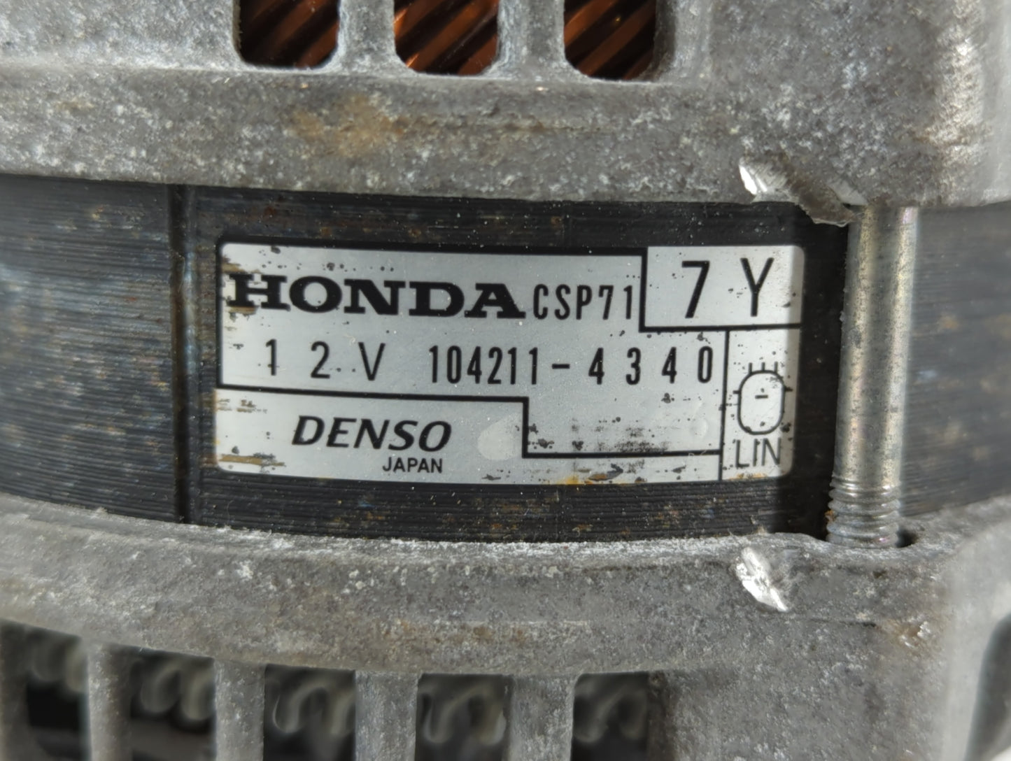 2020-2022 Honda Cr-V Alternator Replacement Generator Charging Assembly Engine OEM P/N:104211-4340 Fits OEM Used Auto Parts 